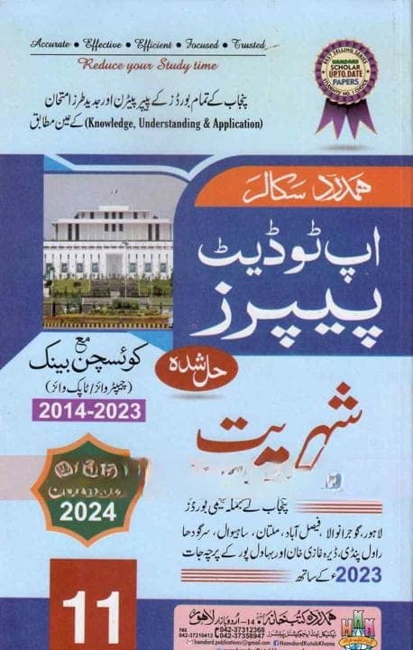 Hamdard Model Paper Civics Um 11 — front cover
