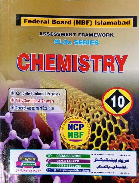 Maryam Key to Chemistry 10 — front cover