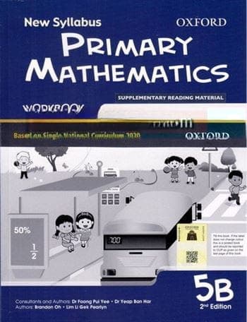 Oxford New Syllabus Primary Math Work Book 5B New — front cover