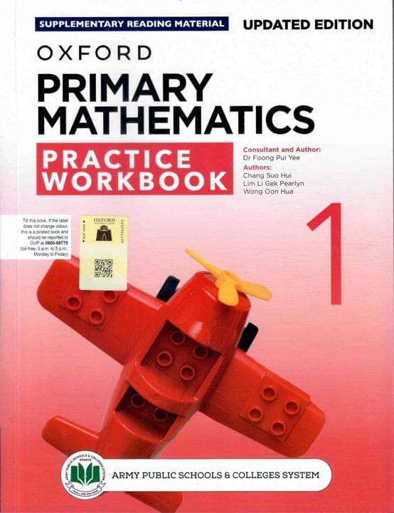 Oxford Primary Mathematics Practice Work Book 1 Updated Edition — front cover