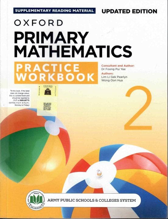 Oxford Primary Mathematics Practice Work Book 2 Updated Edition — front cover