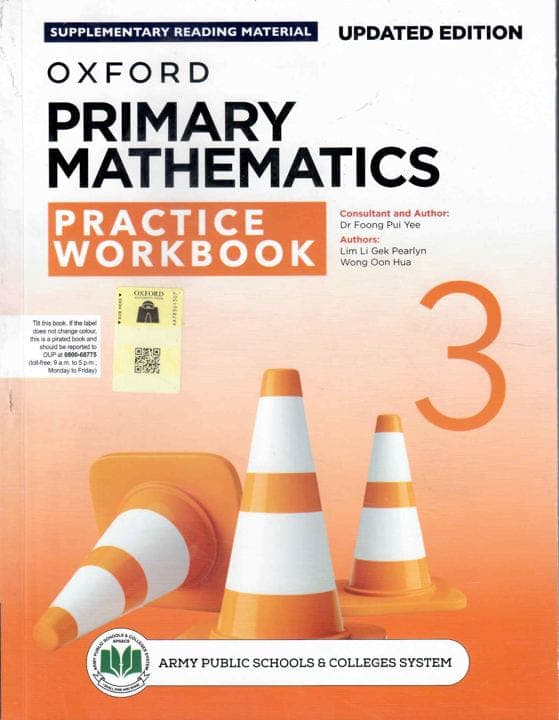 Oxford Primary Mathematics Practice Work Book 3 Updated Edition — front cover