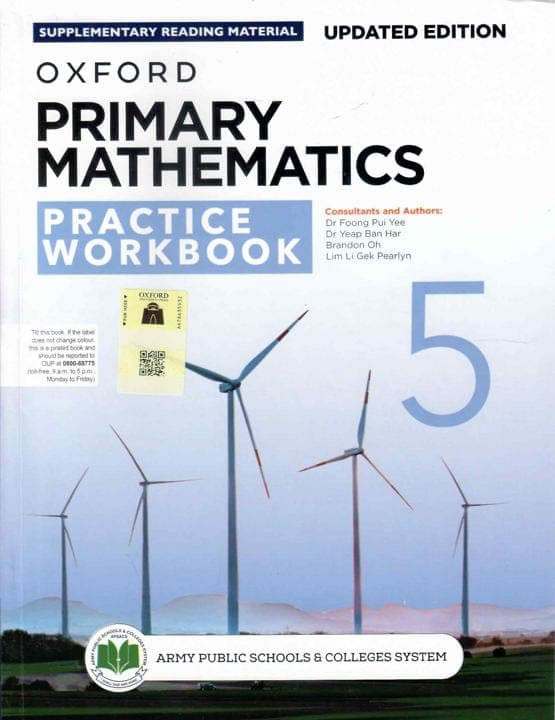 Oxford Primary Mathematics Practice Work Book 5 Updated Edition — front cover