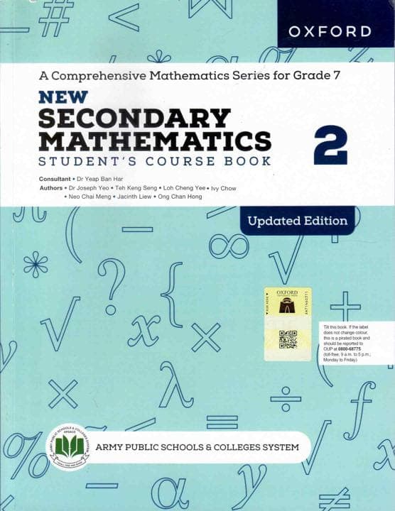 Oxford New Secondary Mathematics Students Course Book 2 Updated Edition — front cover