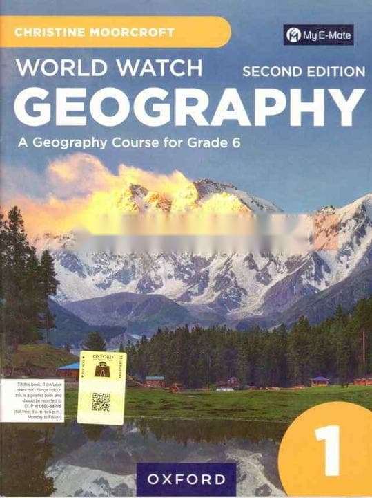 Oxford World Watch Geography Book 1 with My E-mate — front cover