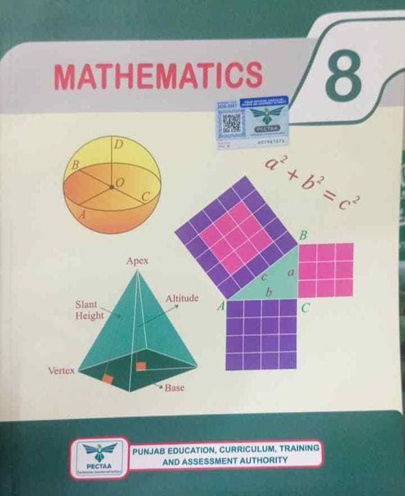 PTB Math 8 — front cover