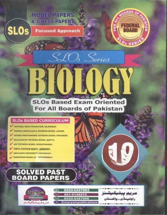 Maryam Model Paper Biology 12 — front cover