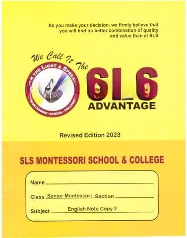SLS Activity Note Book English SM P2 — front cover