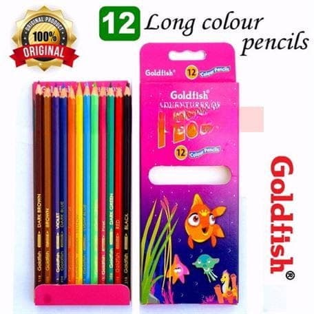 Goldfish Colour Pencil 12 PCS Pack Large