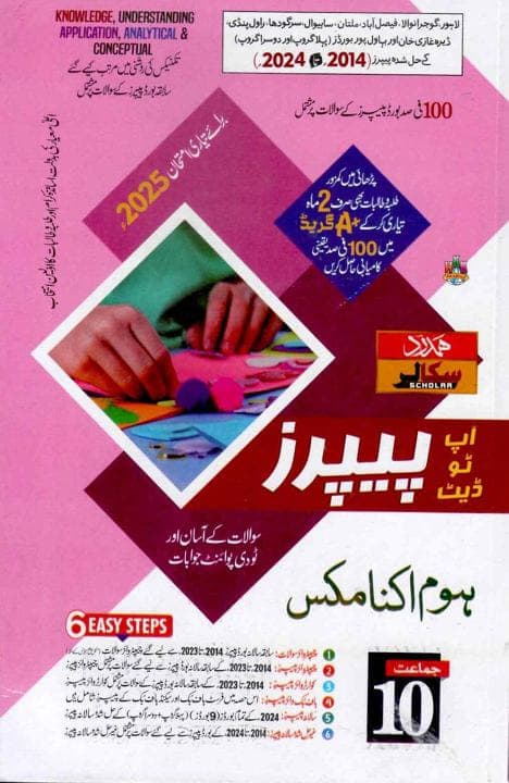 Hamdard Model Paper Home Economics 10 — front cover