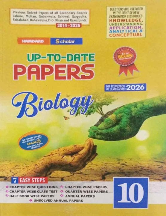 Hamdard Model Paper Biology 10 — front cover