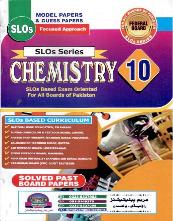 Maryam Model Paper Chemistry 10 FB Slo — front cover