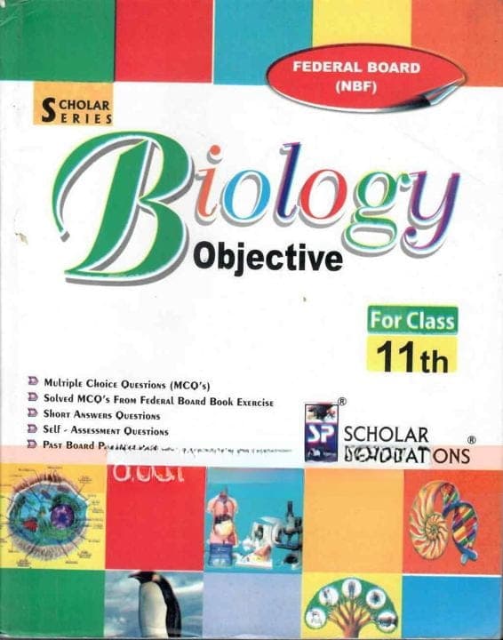 Scholar Series Biology Obj Class 11 FB — front cover
