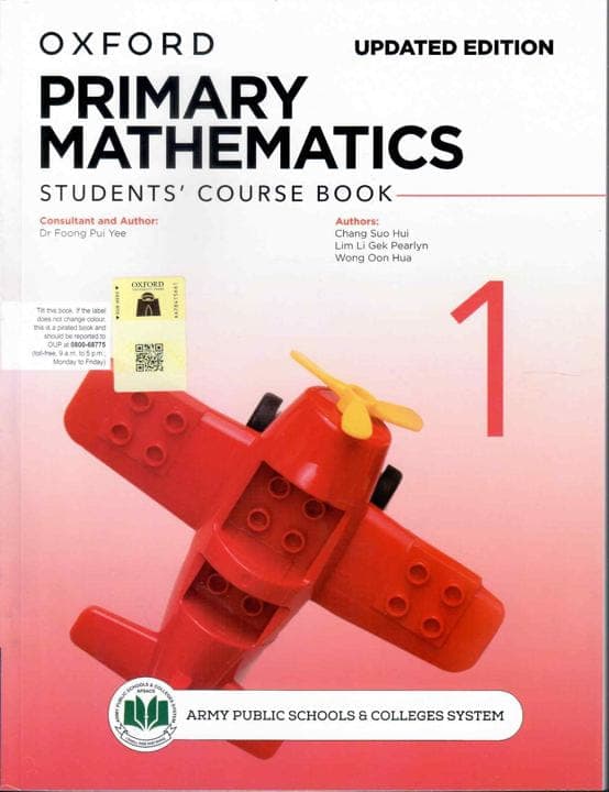 Oxford Primary Mathematics Students Course Book 1 Updated Edition — front cover