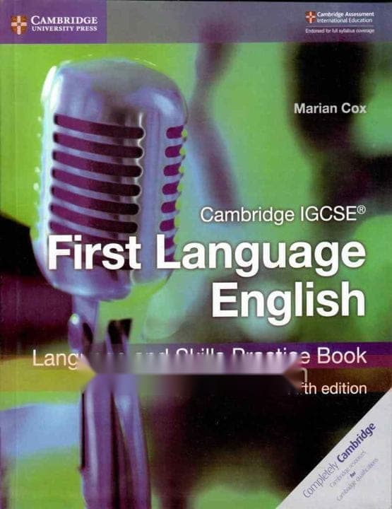 Cambridge IGCSE First Language English 5E Work Book — front cover