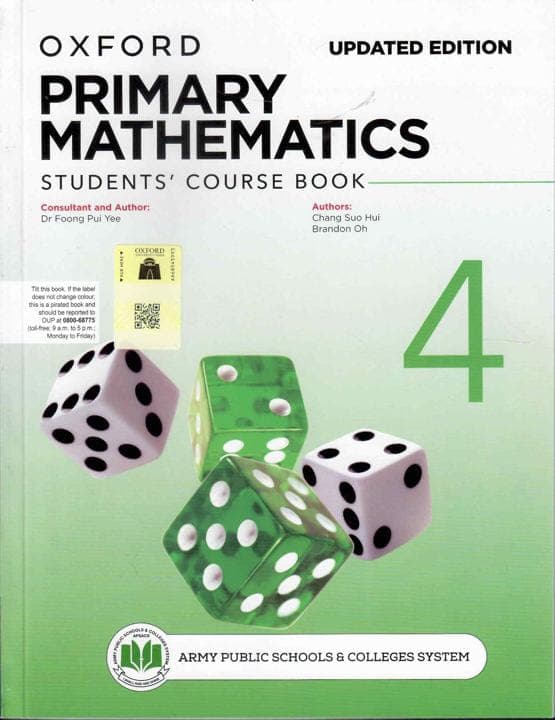 Oxford Primary Mathematics Students Course Book 4 Updated Edition — front cover