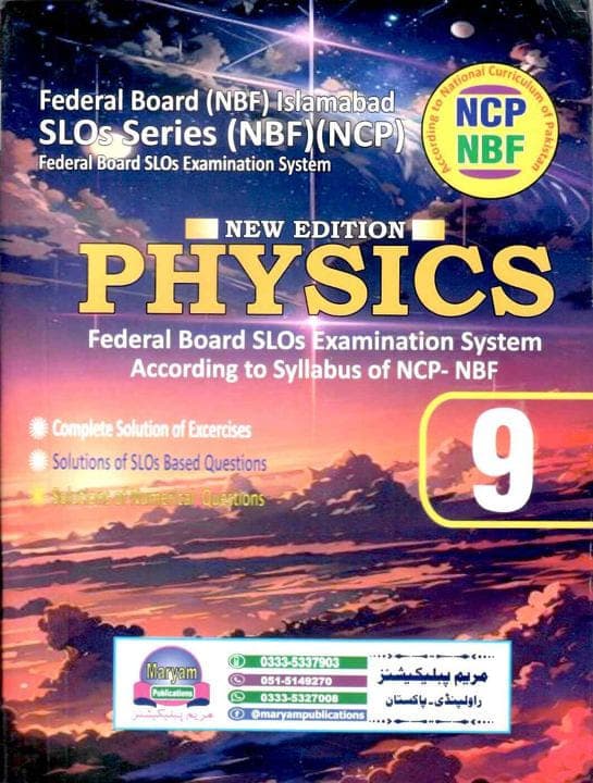 Maryam Key to Physics 9 FG Slos — front cover