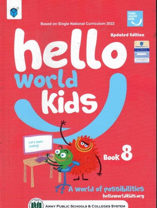 Hello World Kids Book 8 Updated — front cover