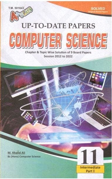 A+plus Up to Date Model Papers Computer Science 11PB — front cover