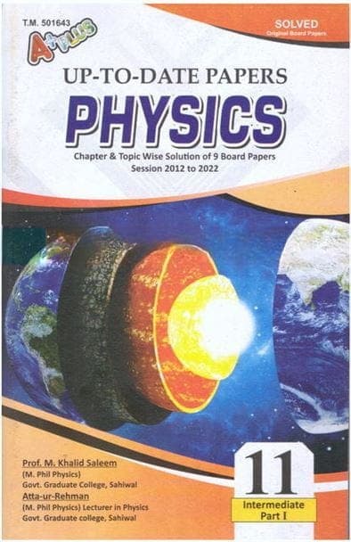 A+plus Up to Date Model Papers Physics 11PB — front cover