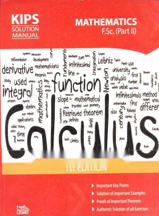 Kips Solution Manual Mathematics FSC Part2 FB — front cover