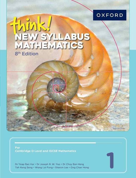 Oxford Think! New Syllabus Mathematics 1 (8TH Edition) — front cover