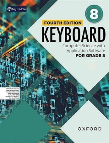 Oxford Keyboard Computer Science with My E-mate 4ED Class 8 — front cover
