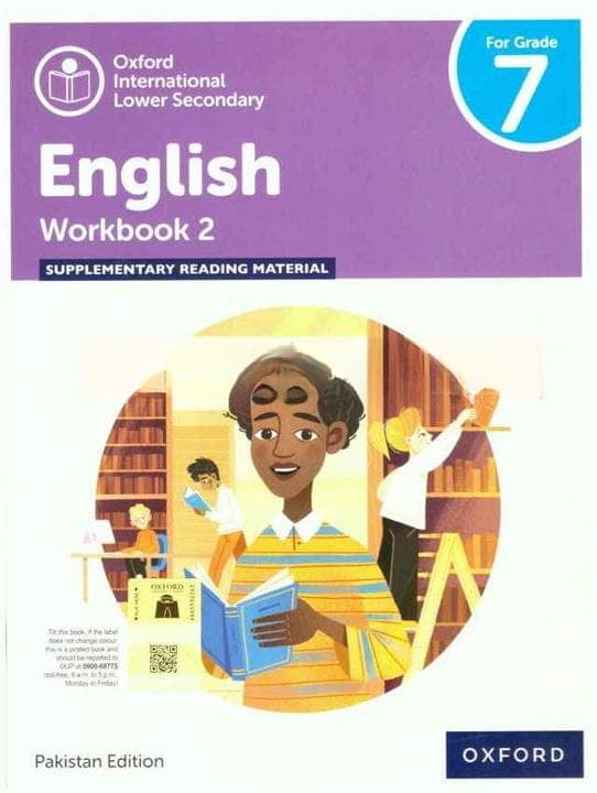 Oxford International Lower Secondary English Work Book 2 for Grade 7 — front cover