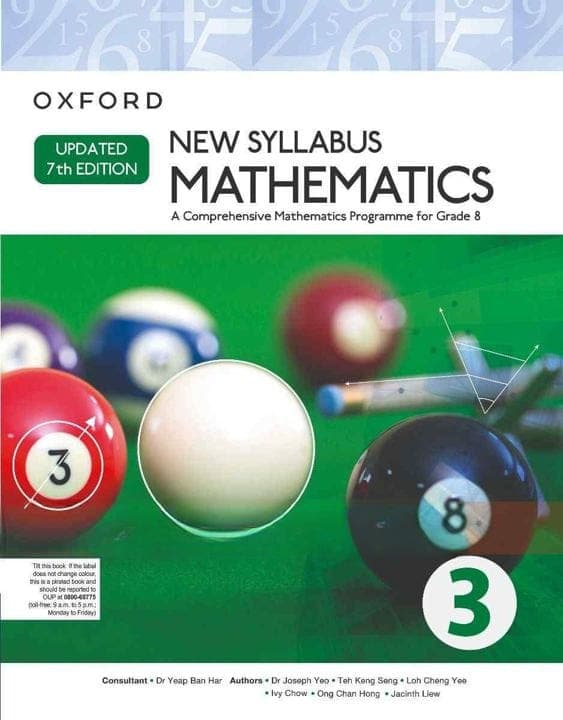 Oxford New Syllabus Mathematics 3 Updated 7E — front cover