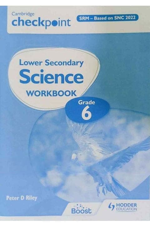 Cambridge Checkpoint Lower Secondary Science Workbook 6 — front cover