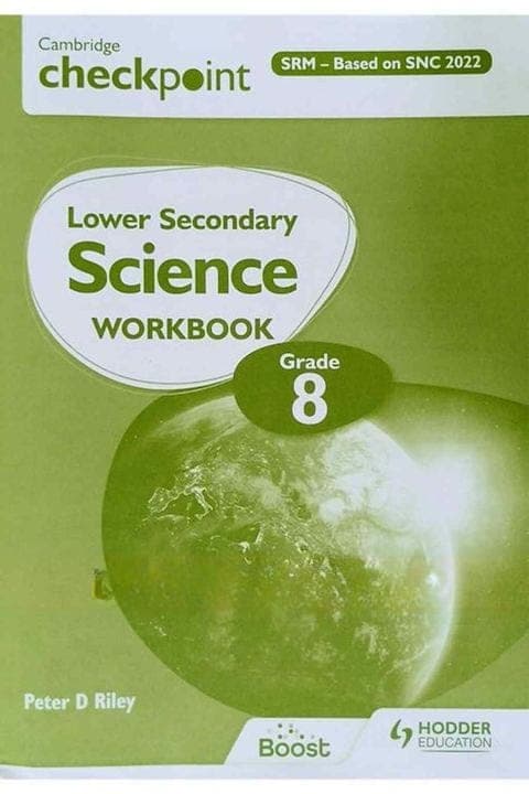 Cambridge Checkpoint Lower Secondary Science Workbook 8 — front cover