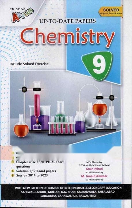 A+plus Up to Date Model Paper Chemistry 9 — front cover