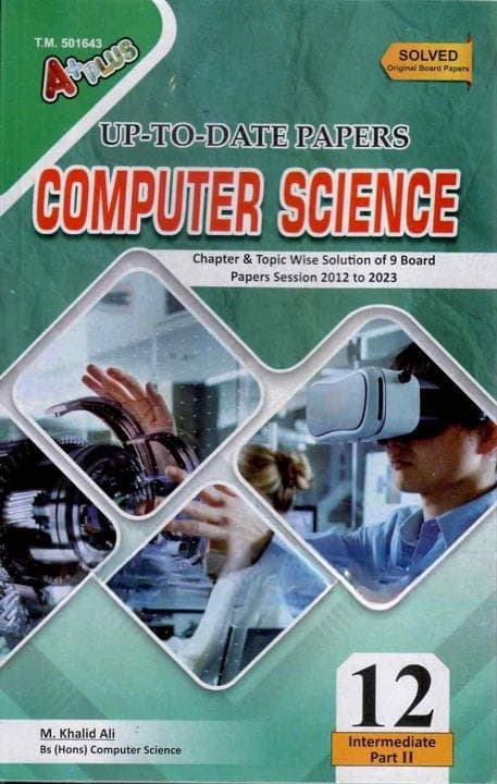 A+plus Up to Date Model Paper Computer Science 12 — front cover