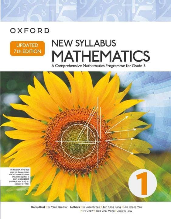 Oxford New Syllabus Mathematics 1 Updated 7E — front cover