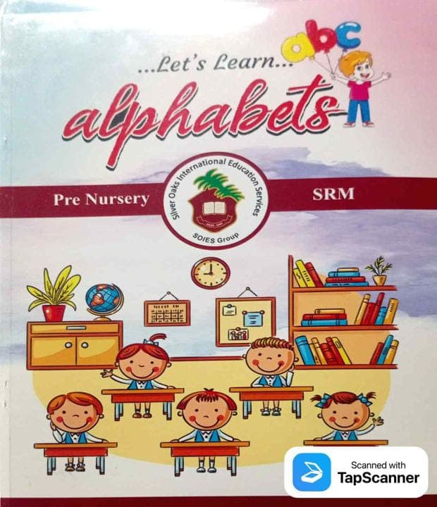 Silver Oaks Lets Learn Alphabets Pre Nursery — front cover