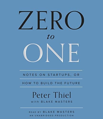 Zero to One by Peter Thiel — book cover